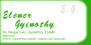 elemer gyimothy business card